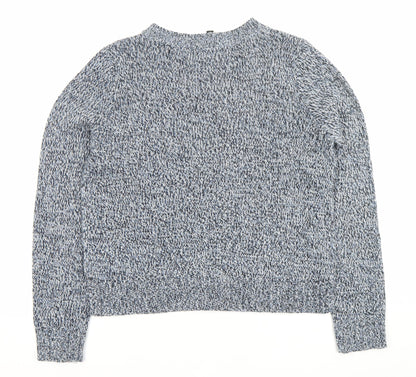 H&M Divided Women’s Blue Knit Pullover Jumper Size S Regular Fit