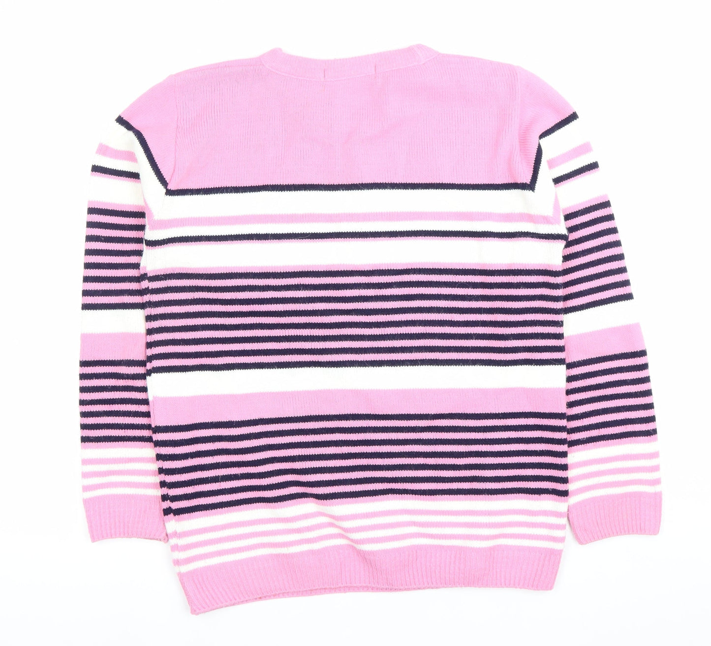 Womens UK Size M Pure & Natural Pink Pullover Jumper