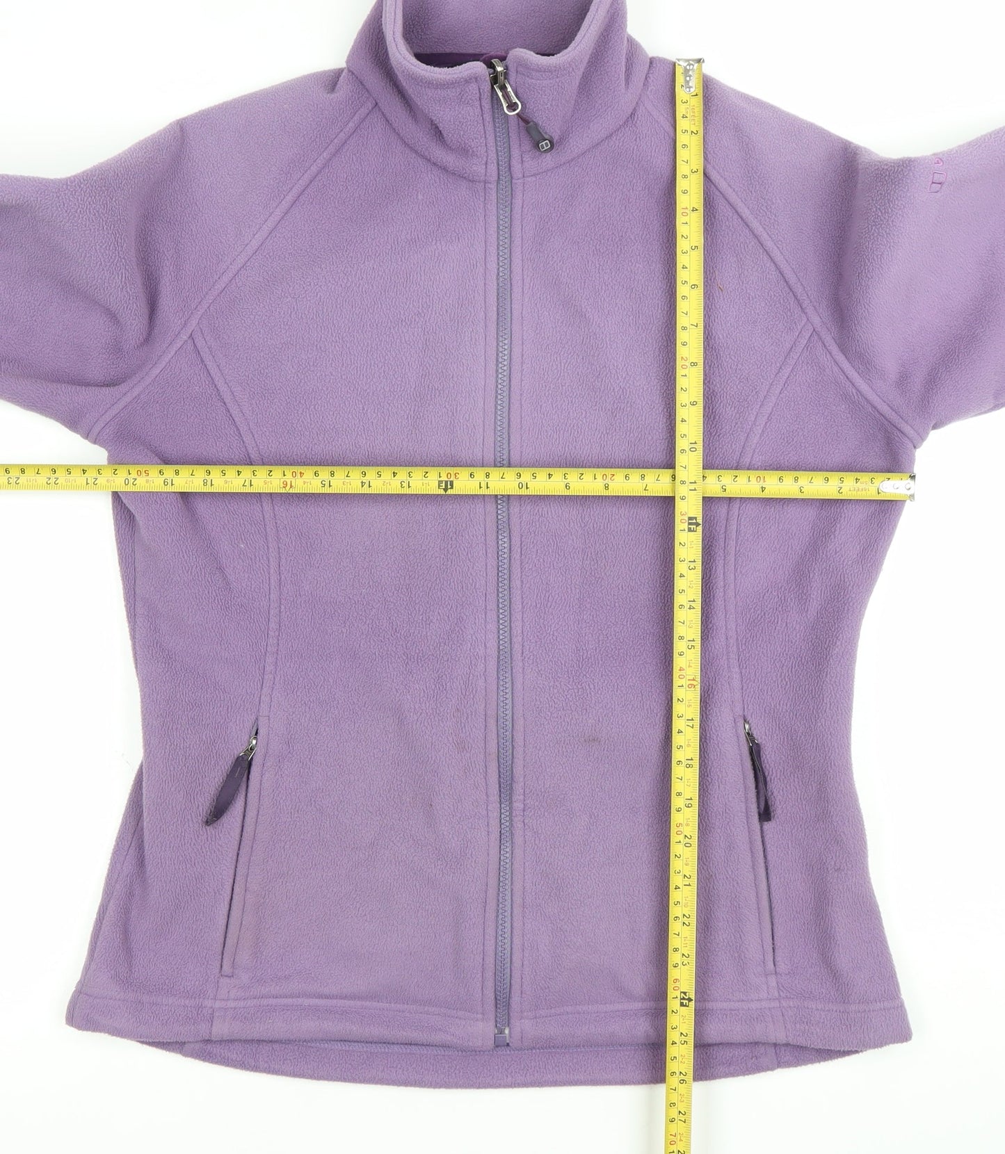 Berghaus Women's Purple Fleece Jacket Size 14 Full Zip Outdoor