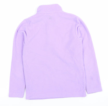 Mountain Warehouse Girls Purple Fleece 1/2 Zip Sweatshirt 7-8 Years