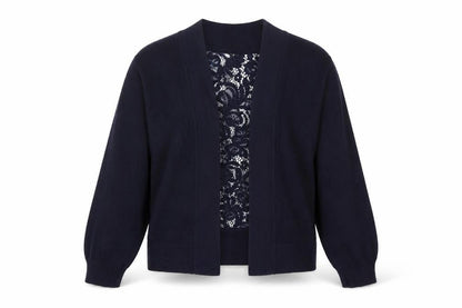 Womens UK Size 12 Roman Blue Cardigan Jumper