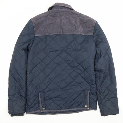 Mens UK Size S Jack Wills Blue Quilted Coat