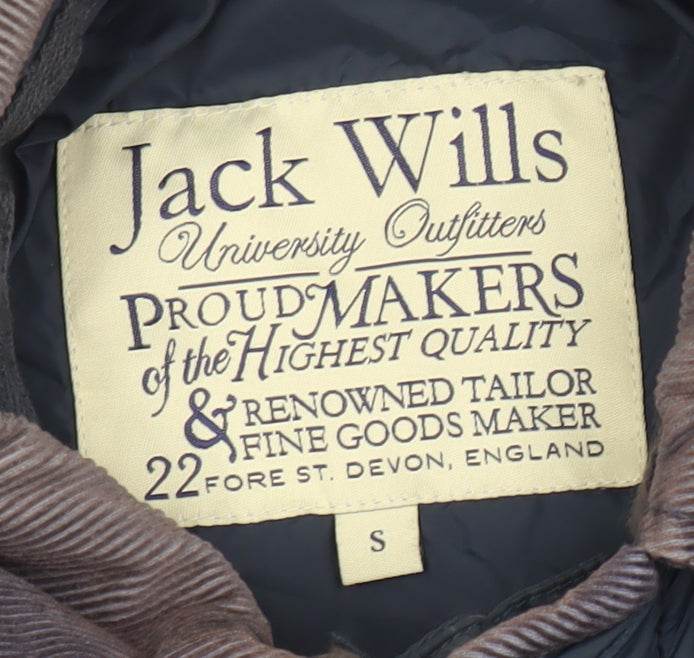 Mens UK Size S Jack Wills Blue Quilted Coat