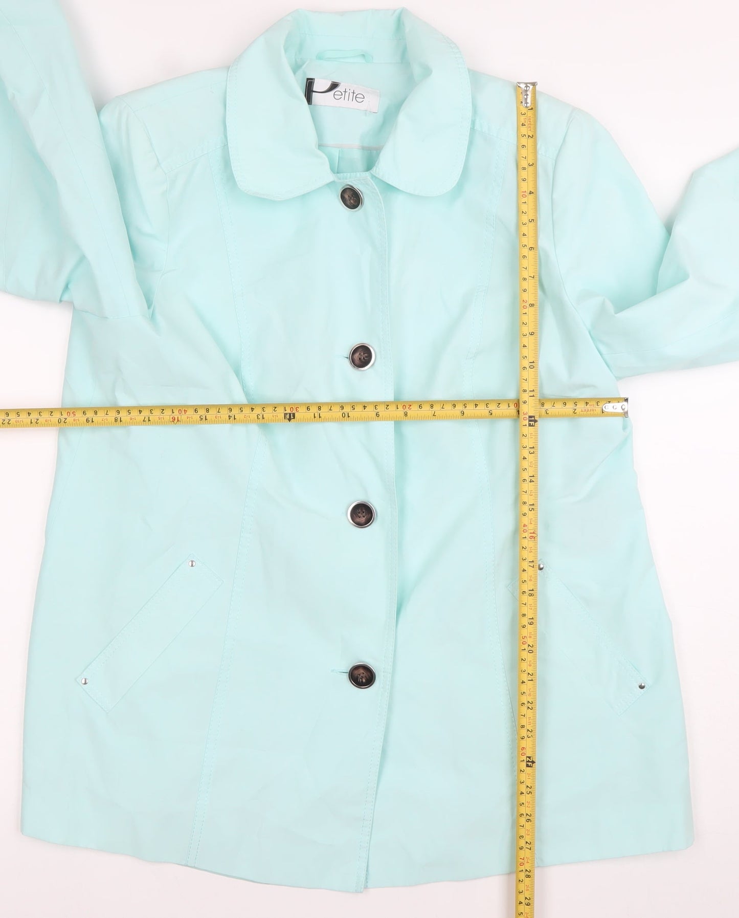 Womens UK Size 18 BHS Green Rain Coat