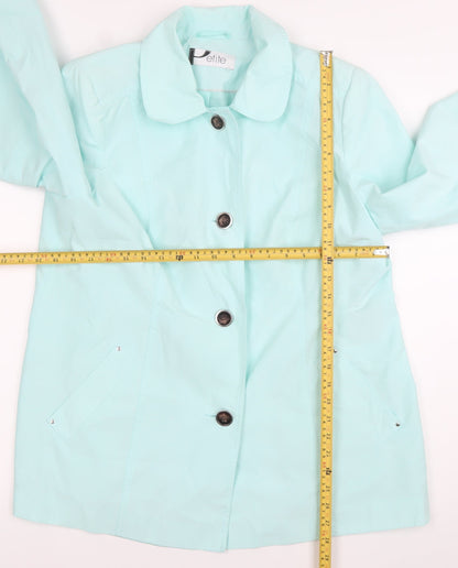 Womens UK Size 18 BHS Green Rain Coat
