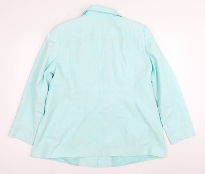 Womens UK Size 18 BHS Green Rain Coat