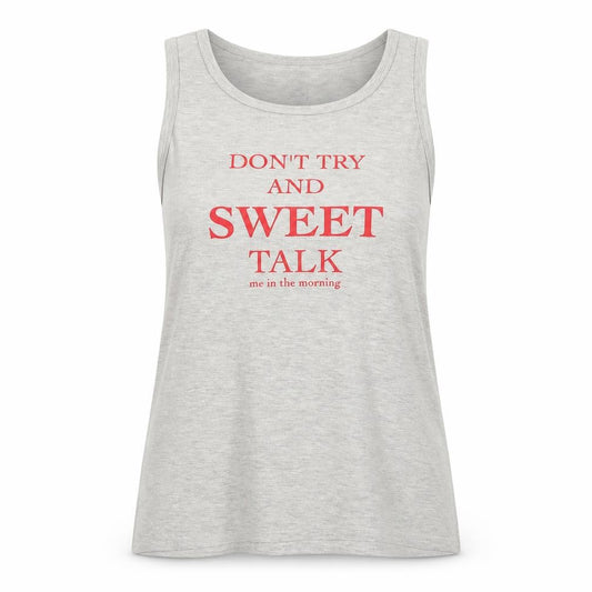 Mix Womens Grey Tank Top Medium Scoop Neck Graphic Summer Casual