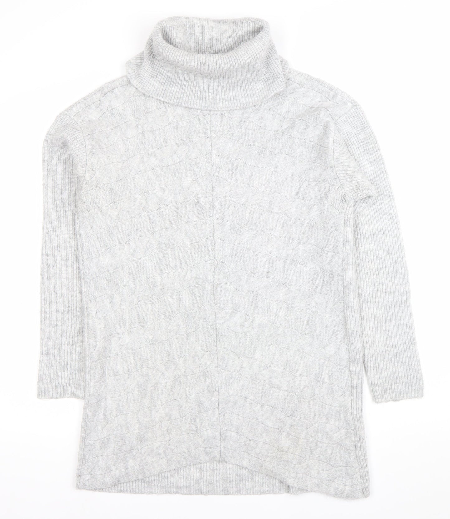 Womens UK Size 10 Lipsy Grey Tunic Jumper