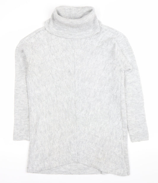 Womens UK Size 10 Lipsy Grey Tunic Jumper