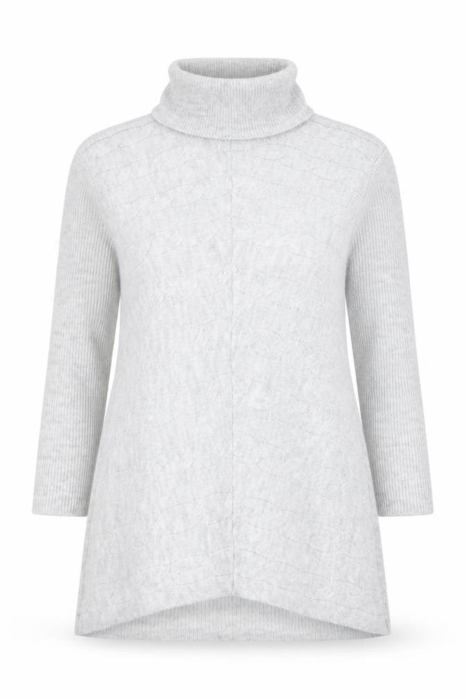 Womens UK Size 10 Lipsy Grey Tunic Jumper