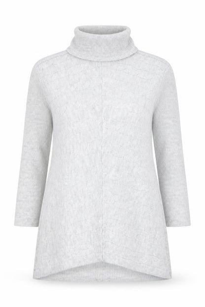 Womens UK Size 10 Lipsy Grey Tunic Jumper