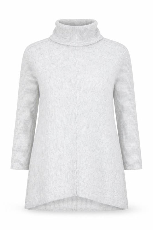 Womens UK Size 10 Lipsy Grey Tunic Jumper