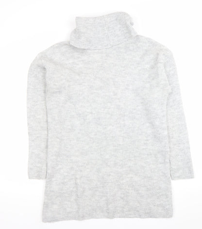 Womens UK Size 10 Lipsy Grey Tunic Jumper