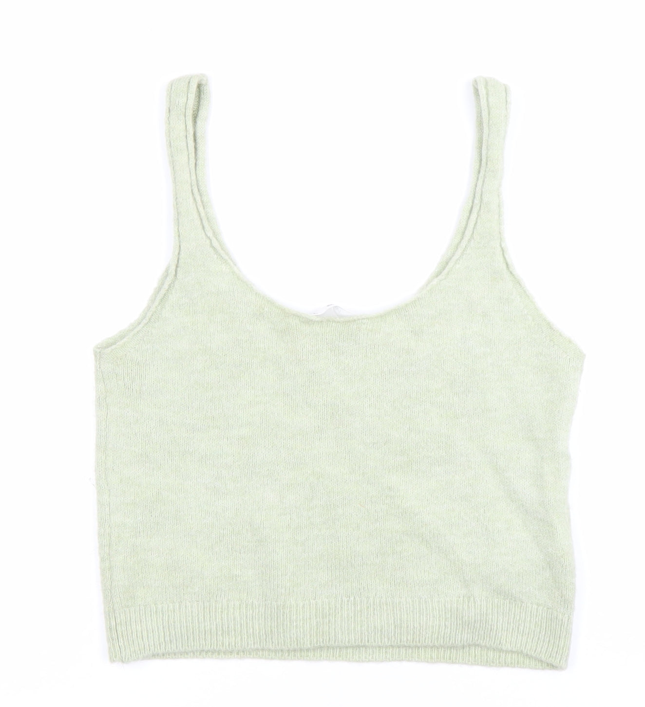 Womens UK Size M MNG Green Vest Jumper