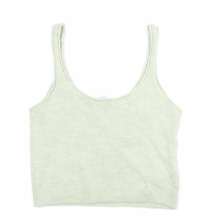 Womens UK Size M MNG Green Vest Jumper