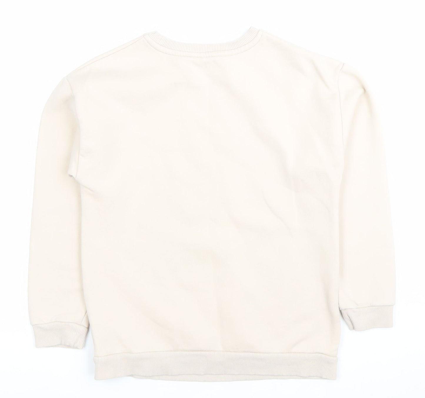 Disney at George Girls Beige Christmas Mickey Sweatshirt 9-10Y Pullover