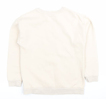 Disney at George Girls Beige Christmas Mickey Sweatshirt 9-10Y Pullover