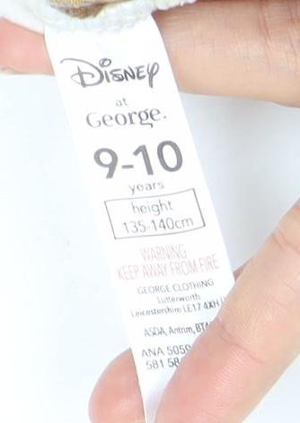 Disney at George Girls Beige Christmas Mickey Sweatshirt 9-10Y Pullover
