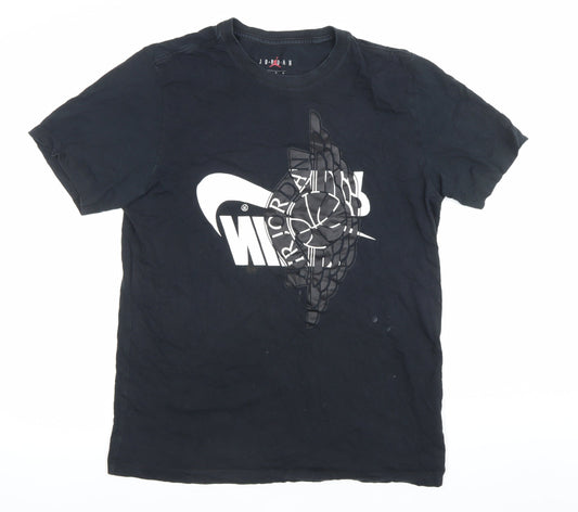 Jordan Men Black M Graphic Print Sports T-Shirt