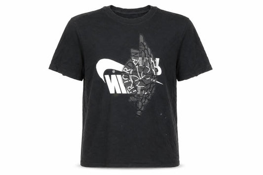 Front view of Jordan Men Black M Graphic Print Sports T-Shirt