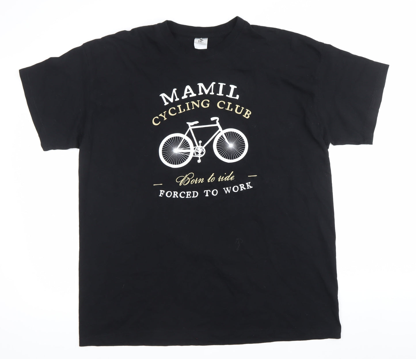 Mens UK Size 2XL BC Collection Black  T-Shirt