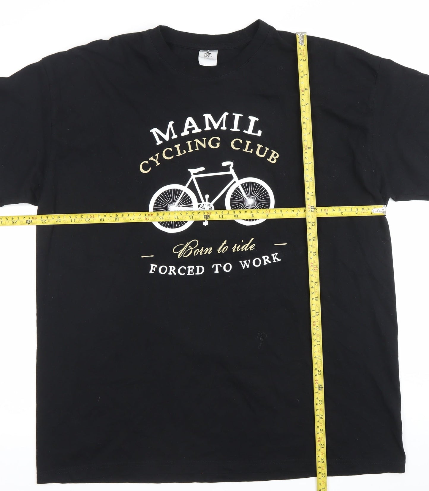 Mens UK Size 2XL BC Collection Black  T-Shirt