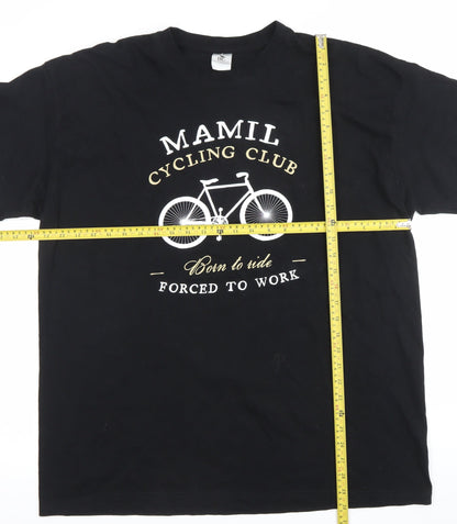 Mens UK Size 2XL BC Collection Black  T-Shirt