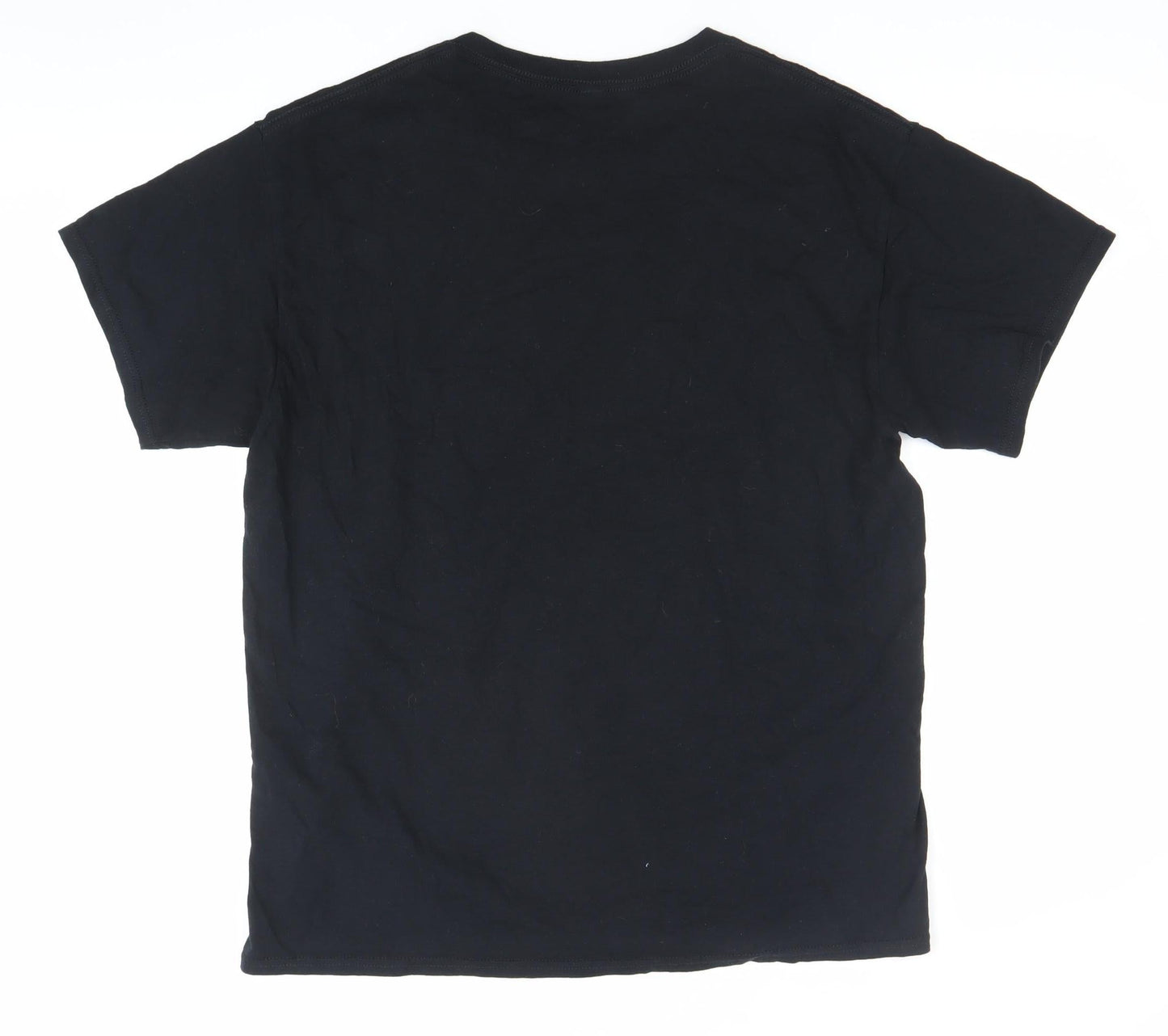 World Projects Men’s Black Graphic Print T-Shirt Size L