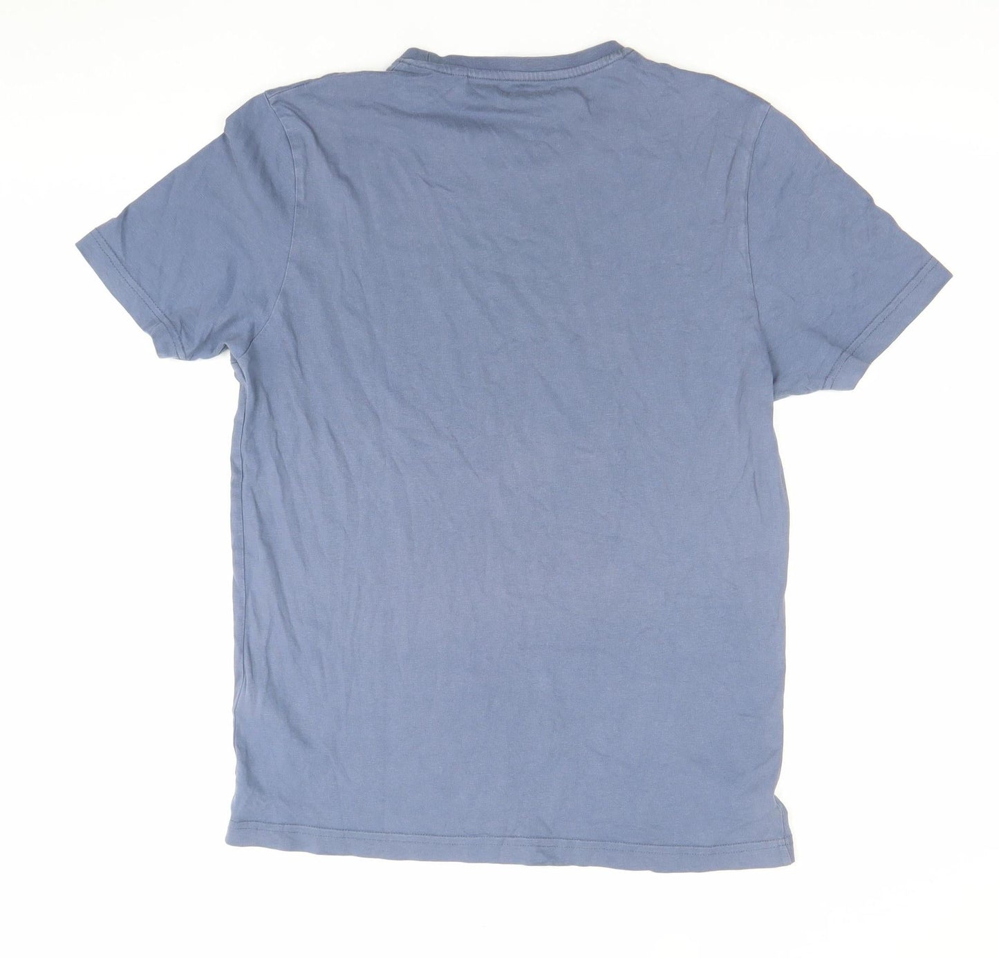 Penguin Men's Blue Crew Neck Graphic Logo Cotton T-Shirt Size M