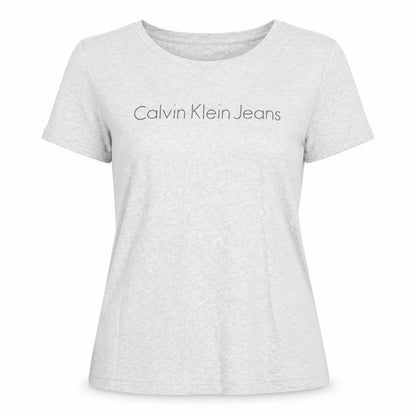 Womens UK Size S Calvin Klein Jeans Grey Basic T-Shirt