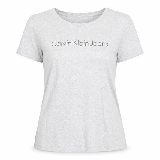 Womens UK Size S Calvin Klein Jeans Grey Basic T-Shirt