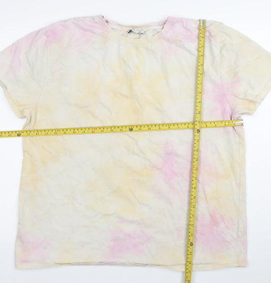 Womens UK Size XL Topshop Multicoloured Basic T-Shirt