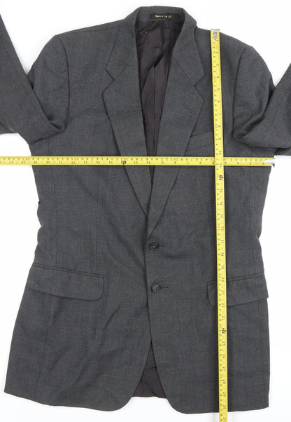 Marks and Spencer St Michael Men’s Grey Wool Blend Blazer Jacket 38 Long