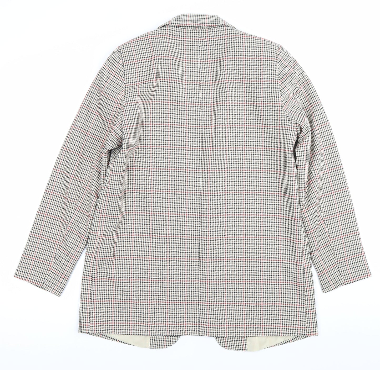 Peacocks Womens Multicoloured Checked Blazer Jacket Size 10