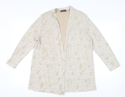 Womens UK Size L Saloos Beige Tunic Blouse