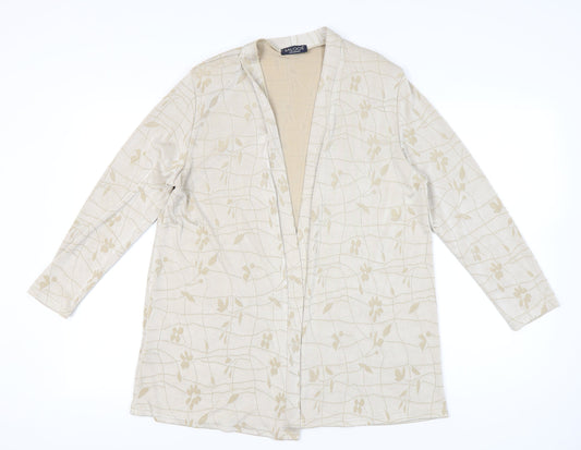 Womens UK Size L Saloos Beige Tunic Blouse