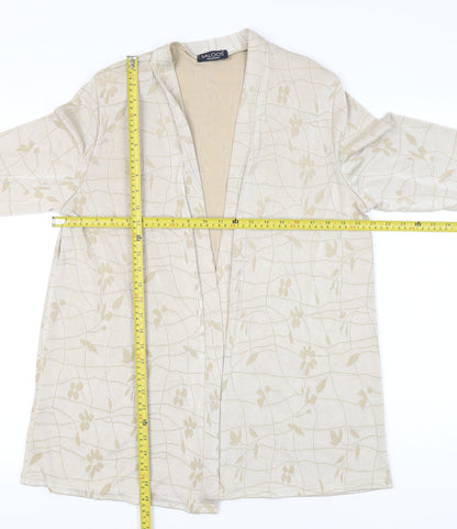Womens UK Size L Saloos Beige Tunic Blouse