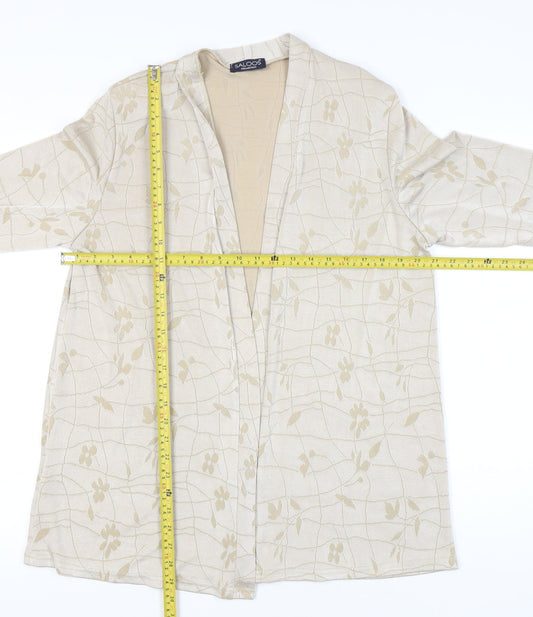 Womens UK Size L Saloos Beige Tunic Blouse