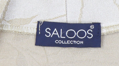 Womens UK Size L Saloos Beige Tunic Blouse