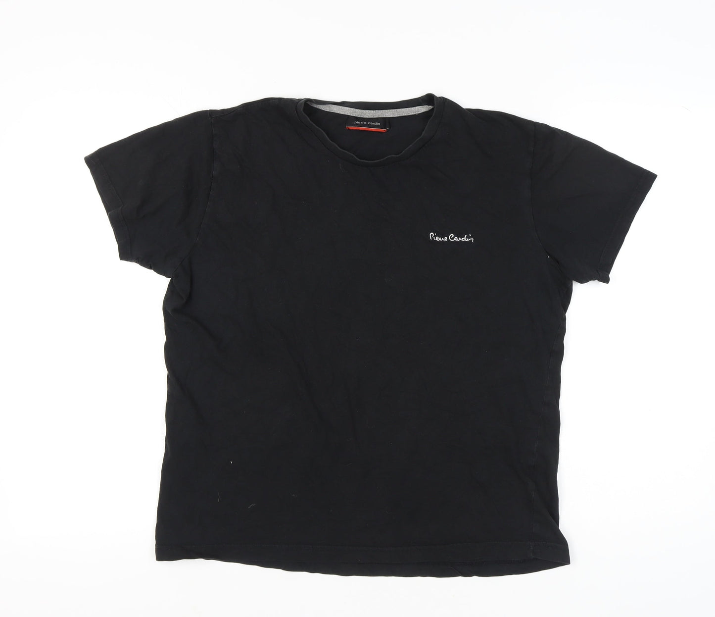 Pierre Cardin Men's Black XL Cotton Crew Neck T-Shirt