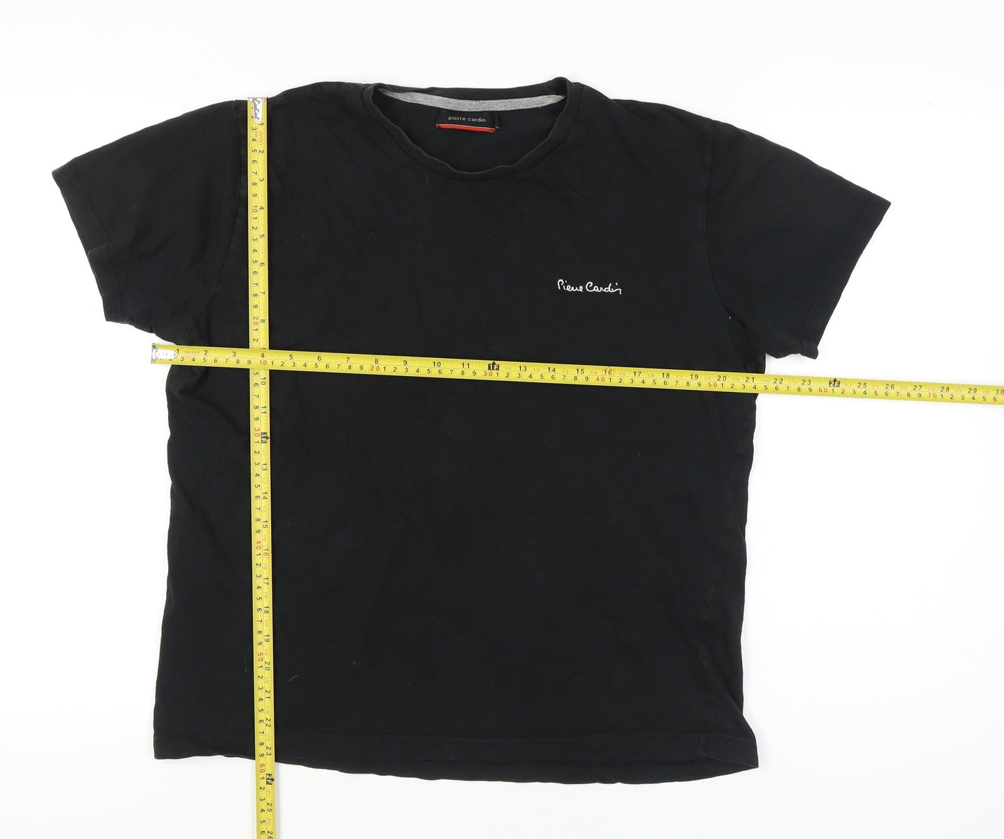 Pierre Cardin Men's Black XL Cotton Crew Neck T-Shirt