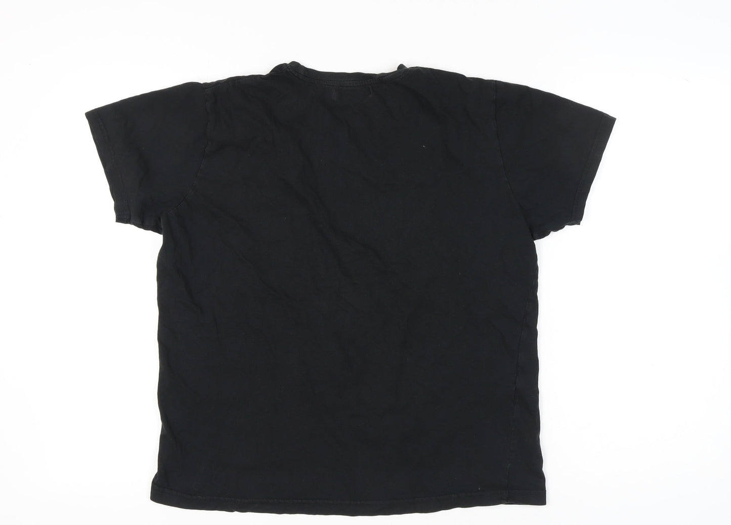Pierre Cardin Men's Black XL Cotton Crew Neck T-Shirt