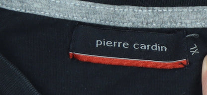 Pierre Cardin Men's Black XL Cotton Crew Neck T-Shirt