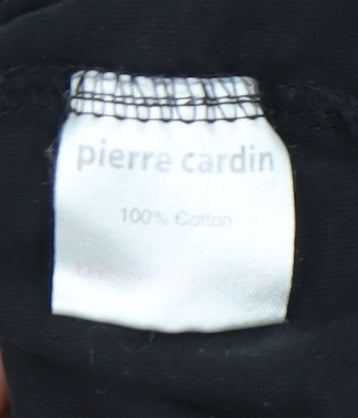 Pierre Cardin Men's Black XL Cotton Crew Neck T-Shirt
