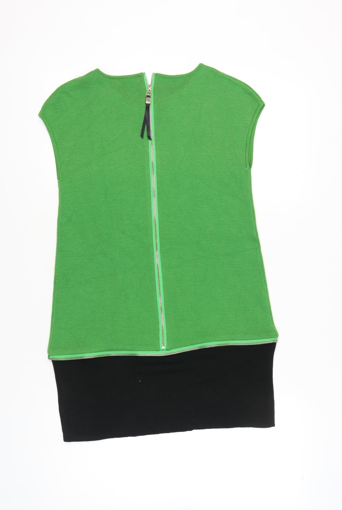 Kovo Maxazria Women’s Green Black Colourblock Shift Dress L