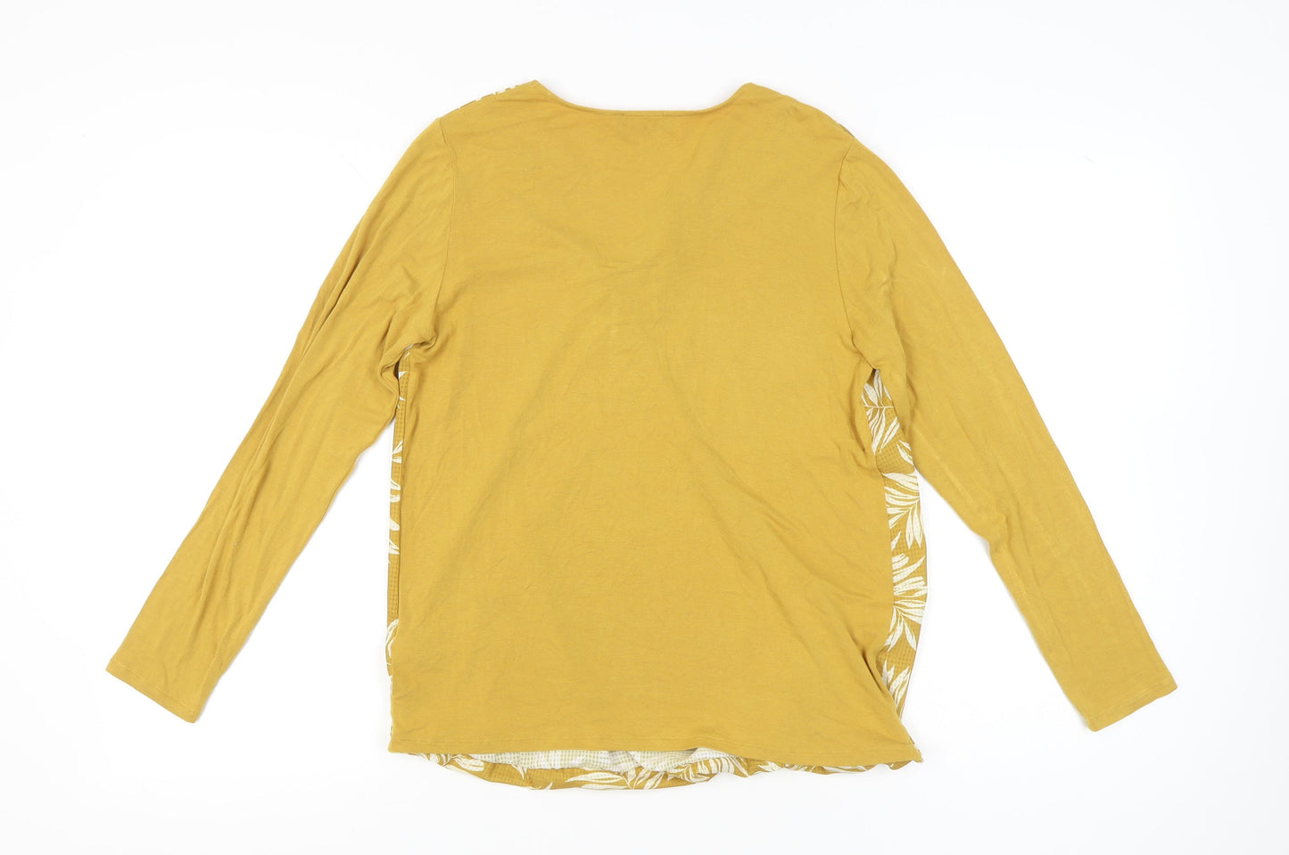 Womens UK Size 12 Marks and Spencer Yellow Wrap Blouse
