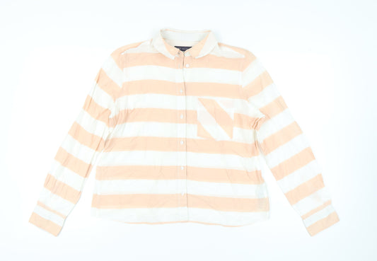 Womens UK Size 14 Marks and Spencer Multicoloured Basic Button-Up