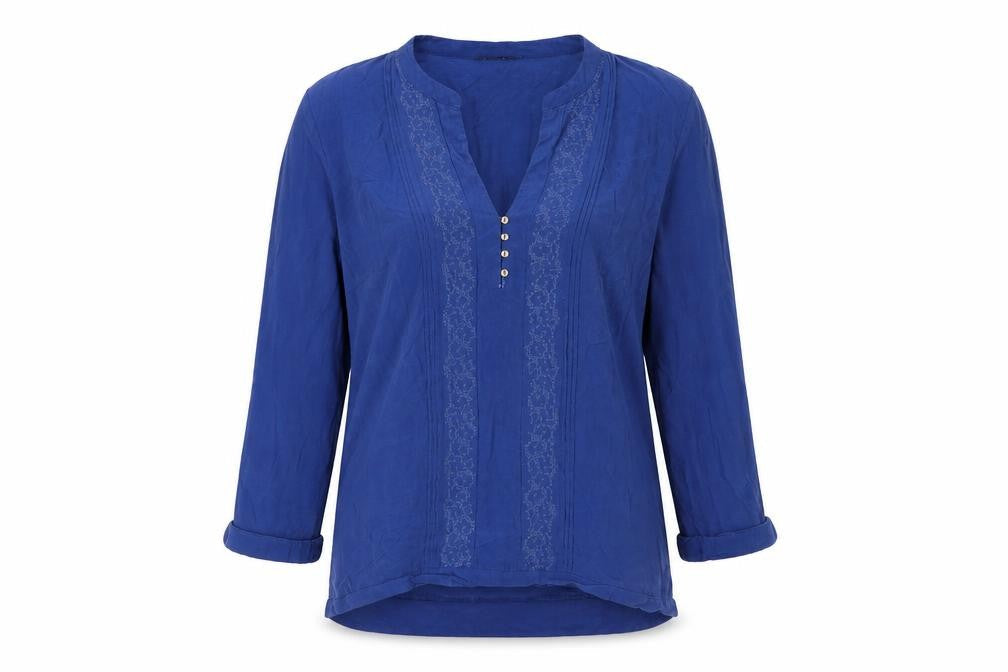 Womens UK Size M Massimo Dutti Blue Tunic Blouse