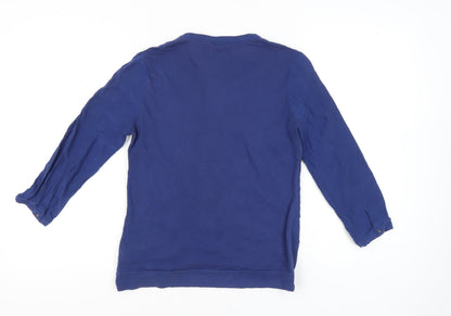 Womens UK Size M Massimo Dutti Blue Tunic Blouse