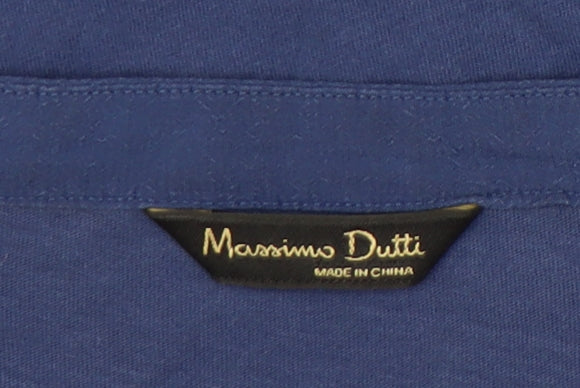 Womens UK Size M Massimo Dutti Blue Tunic Blouse
